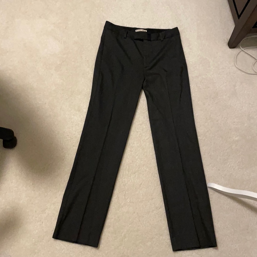 Nanette Lenore dark gray pinstripe dress pant